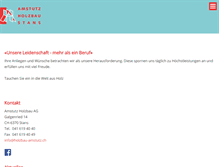 Tablet Screenshot of holzbau-amstutz.ch